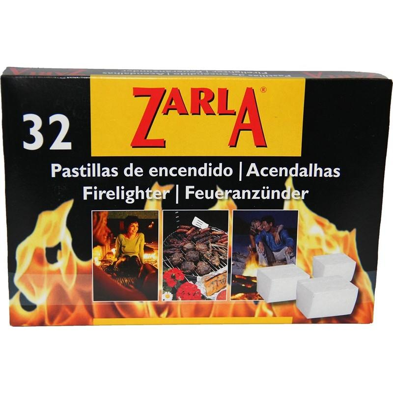 Pastilla enciende fuego zarla paquete de 32 und.